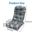 thumbnail image 3 of TOPCHANCES Outdoor Adirondack Chair Cushion with Ties, Water-Resistant Oxford Fabric High Back Rocking Chair Cushions (Pattern #B), 3 of 7