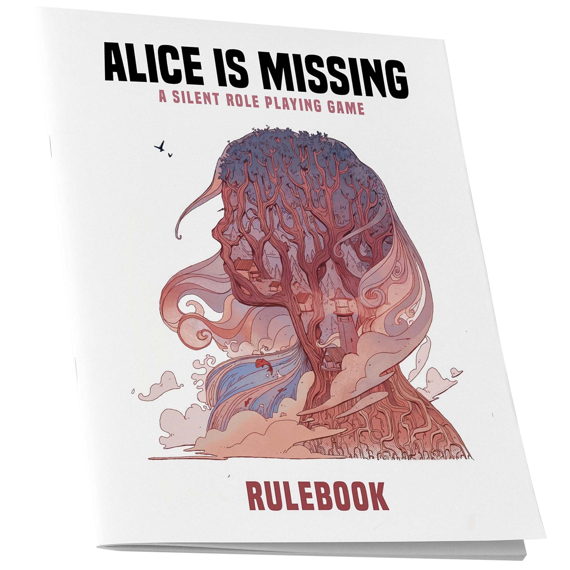 Renegade Game Studios: Alice is Missing - A Silent Role Playing Game, Book & 72 Cards, Text Messaging Mystery RPG, Ages 16+, 3-5 Players, 2-3 Hrs