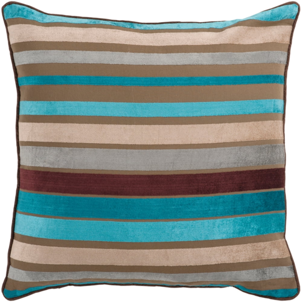 Contemporary JS0241818D Square 18" x 18" Pillow Cover + Down Insert