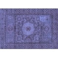 thumbnail image 1 of Ahgly Company Machine Washable Indoor Rectangle Abstract Blue Modern Area Rugs, 7' x 10', 1 of 4