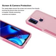 thumbnail image 3 of For Moto G Pure / G Power 2022 Case, 2 in 1 Heavy Duty Armor Shockproof Cases,Hisdou Hybrid Dual Layer Rubber Drop Protection Grip Plastic Bumper Sturdy Phone Cover for Moto G Pure -Pink, 3 of 6