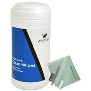 Warner Techcare Clean Wipes - 160 Wipe Canister | Alcohol-Free | Cleans, Removes Earwax & Sweat from Hearing Aids, Earmold, Airpods, Earbuds, Earplugs with PSL Cleaning Kit