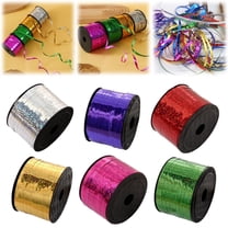 6PCS Easter Curling Ribbon 100 Yard Ribbon For Flower Bouquet Crimped Curling Ribbon Metallic Balloon Ribbon Wrap Ribbon Balloon String Shiny Wrapping Ribbon For Crafts Birthday Wedding Decoration