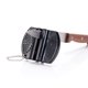 thumbnail image 5 of Afilador de cuchillos de cocina de dos secciones, mini práctico para exteriores de acero de tungsteno, afilador de cuchillos familiar, afilador de cuchillos de mariposa, negro JM, 5 of 5