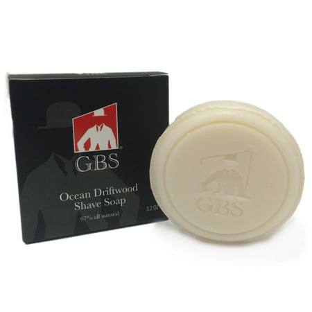 Ocean Driftwood 97% All Natural Shave Soap-- GBS (Best All Natural Shaving Cream)