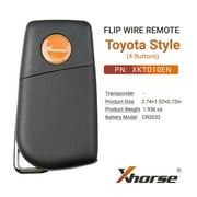 5x Xhorse Universal Wired Flip Remote Key Toyota Style Key 4 Button XKTO10EN