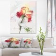 thumbnail image 1 of Beautiful Rose Illustration Drawing - Floral Canvas Art Print, 1 of 4
