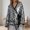 Silver, variant on Kimono Jacket for Women Long Sleeve Sparkling Sequins V Neck Loose Casual Jackets Clubwear Outerwear
