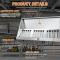 thumbnail image 6 of HAN'KITCHEN'LON'S 4FT Stainless Steel Commercial Exhaust Hood for Concession Trailers, featuring 2 Removable Filters, Grease Cup, Hood Light, and Rust Resistance. NSF Listed for Restaurant Use, 6 of 7