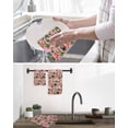 thumbnail image 5 of Saint Patrick's Day Kitchen Dish Towels for Drying Dishes Set of 2, Pink Gnomes Hat Boot Clovers Love Waffle Weave Microfiber Hand Tea Bathroom Towels Quick Dry & Absorbent Towel 15.7x23.6, 5 of 7