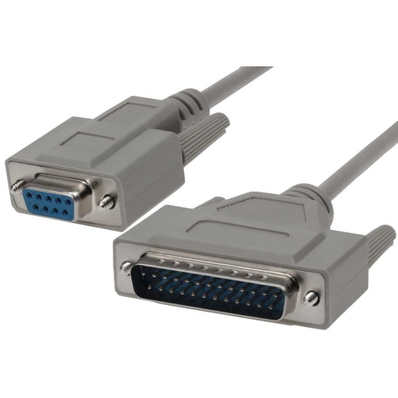 SF Cable DB9 Female to DB25 Male Modem Cable, 25 feet
