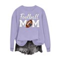 thumbnail image 5 of Karight Women's Football Mom Graphic Crewneck Sweatshirt Long Sleeve Casual Pullover Top, 5 of 6