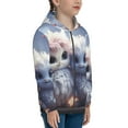thumbnail image 5 of Naloa Cute Animal Couple Teenage Zipper Hoodie, Long Sleeve Zip Up Hoodies Casual Jackets Tops for 7-12 Years-Medium, 5 of 6