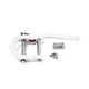 thumbnail image 4 of Sonducket Guitarra eléctrica Vibrato Bridge Metal Top Body Tailpiece Supply Profesional Rotar Reemplazo Parte Principiantes Accesorios Accesorios para instrumentos musicales Sonducket OD025931-00, 4 of 6