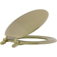 thumbnail image 1 of Hardware Express 2479738 Wood Toilet Seat, Avocado, 1 of 1