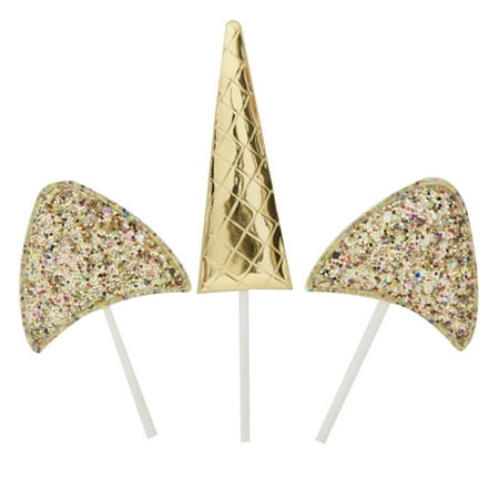 Horn Dessert - KABOER Birthday Cake Decor Baking Desserts Unicorn Horns Cake Topper Halloween Party Children Kids Cake Insert Card