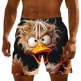 thumbnail image 3 of Pantalones de Cintura Elásticos con Cordón para Natación de Ocio de Playa de Verano, Tela Ligera Y Transpirable, 3 of 5