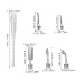thumbnail image 2 of OULII 1Set Professional Manicure Set with Stainless Steel Cuticle Pusher Cutter and Nail Buffer for Smooth Nails, 2 of 8
