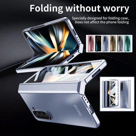 For Samsung Galaxy Z Fold6 5 4 3 2 5G Shockproof Plating Folding Case Phone Cover