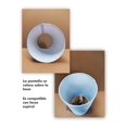 thumbnail image 3 of Lámpara de buro capello rosa fuerte ARTE-NATURAL Minimalista, 3 of 3