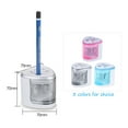 thumbnail image 3 of Multi-functional Automatic Electric Pencil Sharpener Battery Operated with 2 Holes(6-8mm / 9-12mm) for Home School Student Silver, 3 of 7
