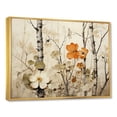 thumbnail image 3 of Designart "Beige and Brown Birch Wood Forest Floral Symphony" Oversized Landscapes Framed Wall Art - Country Brown Tree Bedroom Framed Canvas Wall Art, 3 of 7