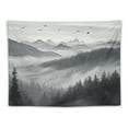 thumbnail image 5 of BCIIG Birds Fog Mountain Tapestry Wall Hanging Unique Style for Home Decor Art Living Room Bedroom Apartment Farmhouse Dorm 40x30inch, 5 of 6