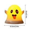 thumbnail image 2 of Gallickan Ghost Candle Lights, Expressive Night Light, Halloween Decor, Safe Flameless for Bedroom and Mood Setting, D, 2 of 8