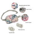 thumbnail image 4 of Derstuewe Women's Floral Fanny Pack – Lightweight Belt Bag with Adjustable Strap, Travel Waist Bag, Flower, 4 of 6