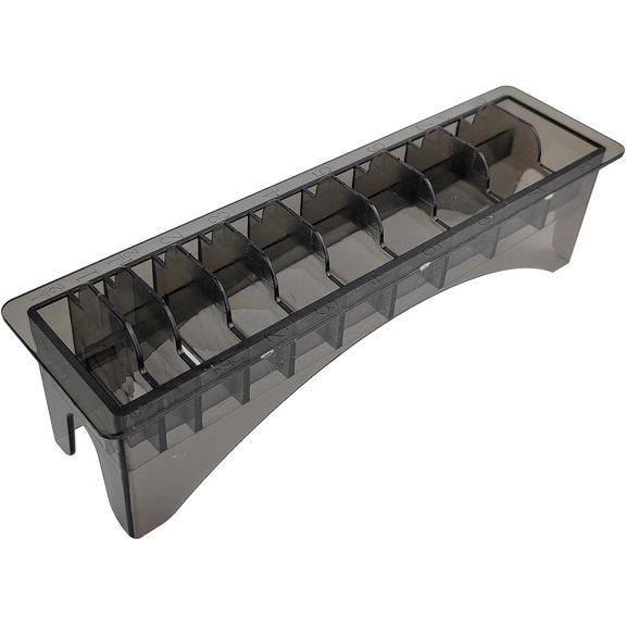 Clipper Guard Holder Organizer,Clipper Comb Holder Case,Grid Base Box For Universal Hair Clippers Limit Comb,Storage for Clipper Guards,Fit Well and Easy to Store Away When Done Using (Grey, L)