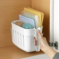 thumbnail image 3 of Youcopia Reusable Silicone Bag Drying Dry&Store, Rack and Bin Set, White, 3 of 6