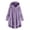 Purple, variant on Girl Jacket Long Sleeve Button down Sweatshirt with Pocket Warm Lined Coat Outerwear Fall Winter Clothes Girls Clothes 5-6 Years
