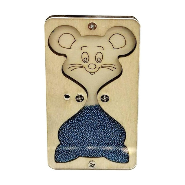 Tablero de actividades DIY Accesorios Reloj de arena Juguete Montessori Desarrollo Aprendizaje Habilidad Azul