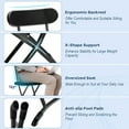 thumbnail image 7 of Costway 2-Pack Folding Chair with Metal Curved Feet Wide Seat & Ergonomic Backrest Black, 7 of 7