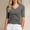 hwj#Dark Gray431, variant on Huowey Women'S Spring Shirt Solid Color Slim Fit Round Neck Tight Half Sleeved Ribbed Knit Casual Basic T Shirt Top Fashionable Comfortable Soft Stretch Casual Blouse Tee Tops,Black,L