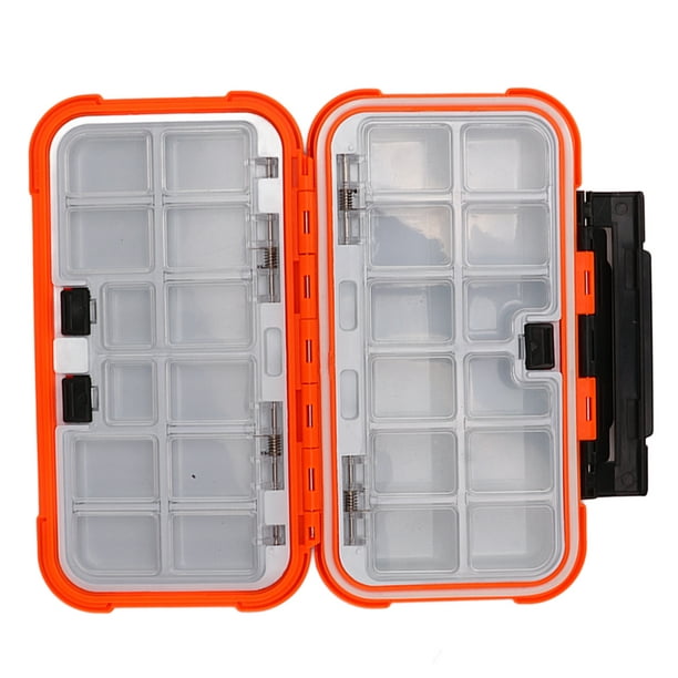 Fyydes Bait Storage Case, Waterproof Fishing Tackle Box Space Adjustment Transparent Cover Double Lock For Outdoor Activity