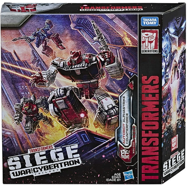 Transformers Siege War pour Cybertron Deluxe Classe 6 Pouces Figurine 3-Pack Exclusif - Alphastrike Counterforce