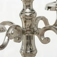 thumbnail image 6 of Romantic Hamptons Tall Five Candle Silver Candelabra, Hand Crafted of Silver Aluminum Nickel, Over 3 FT High, (41 1/4 Inches), 6 of 9