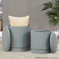 thumbnail image 5 of LumiSource Marla Upholstered Ottoman Set, 5 of 16