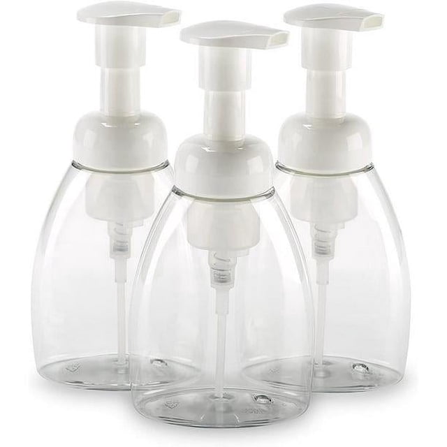 Foaming Hand Soap Dispenser (3 Pieces) Soap Foam Dispenser (8.5 Oz) - Foaming Soap Dispenser Bpa Free Refillable And Environmentally Friendly