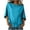 Blue, variant on Women's Cotton Linen T-Shirt, Round Neck Half Sleeve Loose Fit Blouse, Soft Oversized Basic Tee for Summer, Casual Everyday Wear and Relaxed Outfits Beige L