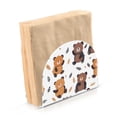 thumbnail image 2 of Bears Leaves Napkin Holder for Table Clear Napkin Stand Paper Holder Acrylic Organizer Dispenser Napkins for Dinner Kitchen Restaurant Room, 2 of 8