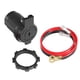 thumbnail image 2 of Toma de corriente,Enchufe de cargador USB dual PD tipo C y QC 3.0,Adaptador de toma de corriente modificado DC 12V 24V,Salida USB de carga rápida con pantalla LED,Cargador USB resistente al, 2 of 9