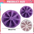 thumbnail image 3 of 8 Cavity Nonstick Scone Baking Pan, Divided Cake Mold,Silicone Bakeware, Heat Resistant Pastry Mould, Easy Release Dessert Making Tray, Reusable DIY Craft Baking Tool for Home Dessert Making, 3 of 4