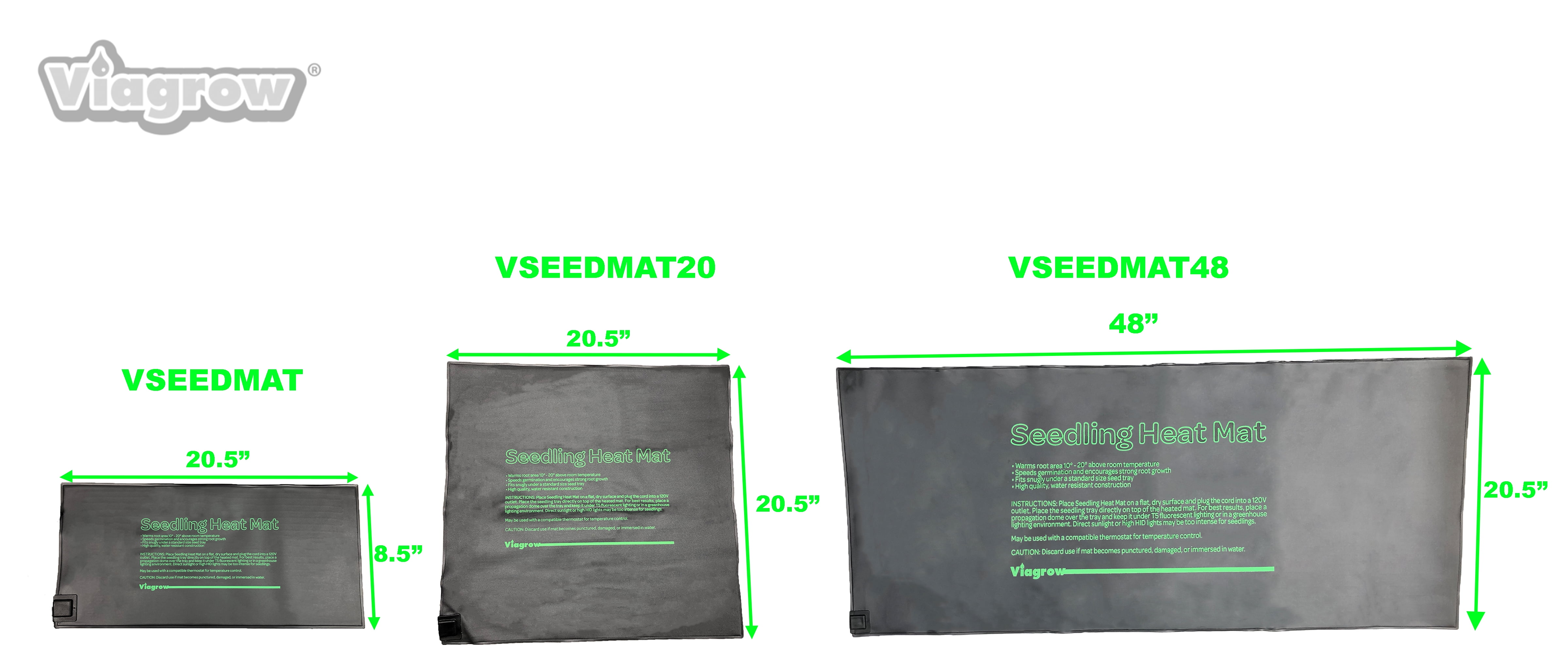 20 5 In X 8 5 In Seed Propagating Seedling Heat Mat Walmart Com