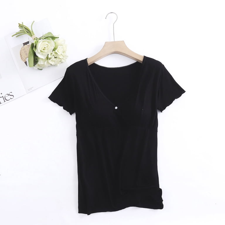 Tnhcen Black Expectant Mother's Top Black Maternity Shirt Round Neck Shirt  Maternity Tank Top Dress Summer Pregnancy Top Womens - Walmart.com