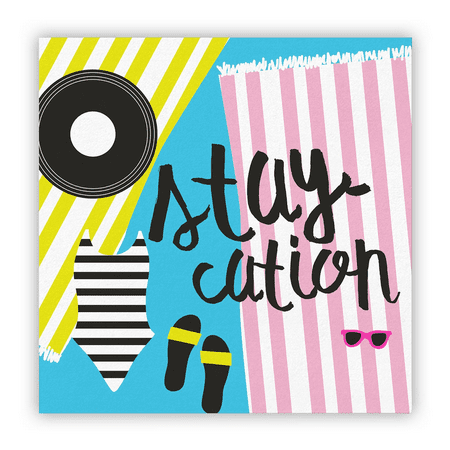 

Staycation Party/Beverage/Cocktail Napkins | 5 Square