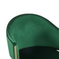 thumbnail image 5 of GDF Studio Modern Velvet Upholstered Dining Chairs with Metal Frame, Emerald + Gold, Set of 2, 5 of 6