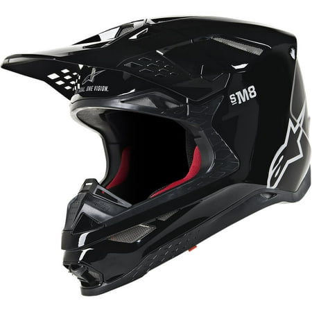 Alpinestars 2019 Supertech M8 Solid MX MIPS Helmet - Gloss Black -