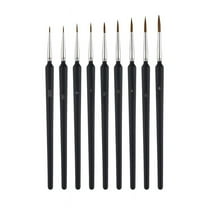 9Pcs Fine Detail Paint Brush, Miniature Detail Paint Brushes with 9 Sizes for Watercolor Painting Acrylic Drawing